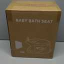 Baby Bath Seat for Babies 6 Months & Up - Bathtub Seats for Babies Sitting Up with Rinse Cup, Non-Slip, Comfortable, Infant Bath Essentials Gray