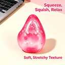 Fidget Toys Stress Cube, Cube Squishies Anxiety Stress Relief, Ice Squishy Stress Cube-Drop Malt Sugar Balls, Sensory Toys for Kids with Autism, Fidgets for Classroom Prize Toys (1pack Purple)