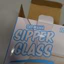  16oz  Glass Cups with Lids Straws