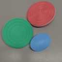 Silicone Body and Face Scrubber Set 3 Pack, BEAUTAIL Shower Bath Scrubber, Gentle Exfoliating Brush for Women Men Baby Sensitive Skin, More Hygienic Than Traditional Loofah, Long Lasting, Pink+Green