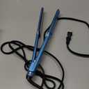 Nano Titanium Ultra-Thin Hair Straightener, Professional Flat Iron for All Hair Types (1 inch, Blue)