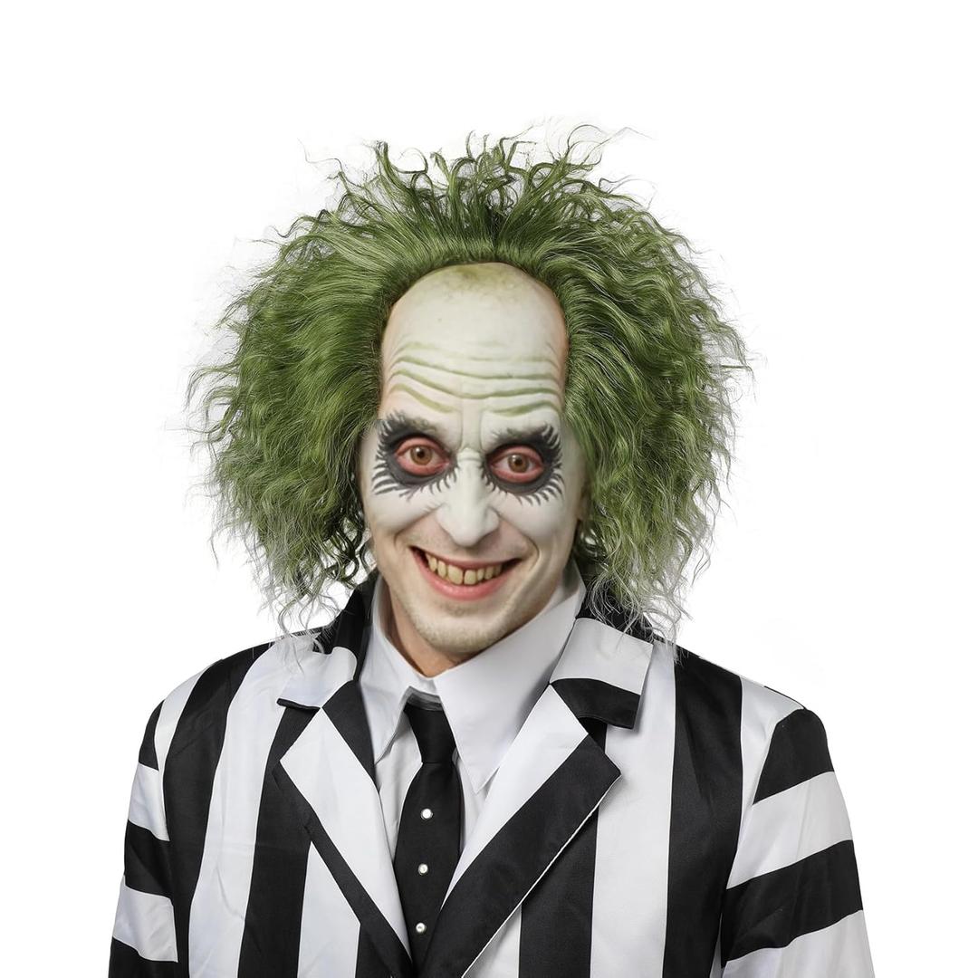 Green Wig Men,Short Curly Wig,Halloween Costumes Wigs For Men