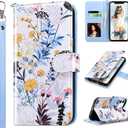 ULAK Compatible with iPhone 11 Wallet Case for Women, Premium PU Leather Flip Cover with Card Holders, Kickstand Feature Folio Purse Case for iPhone 11 6.1 Inch, Tropical Forest