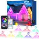 200FT Permanent Outdoor Lights For House,Waterproof Smart RGB LED Eaves Lightspermanent Outdoor Lights With App/Remote Control, Music Synchronisationfor House, Halloween, Roof, Christmas Decorations