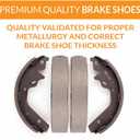 Rear Drum Ceramic Brake Shoes Set Replacement For Toyota Camry Highlander Avalon Lexus ES300 ES350
