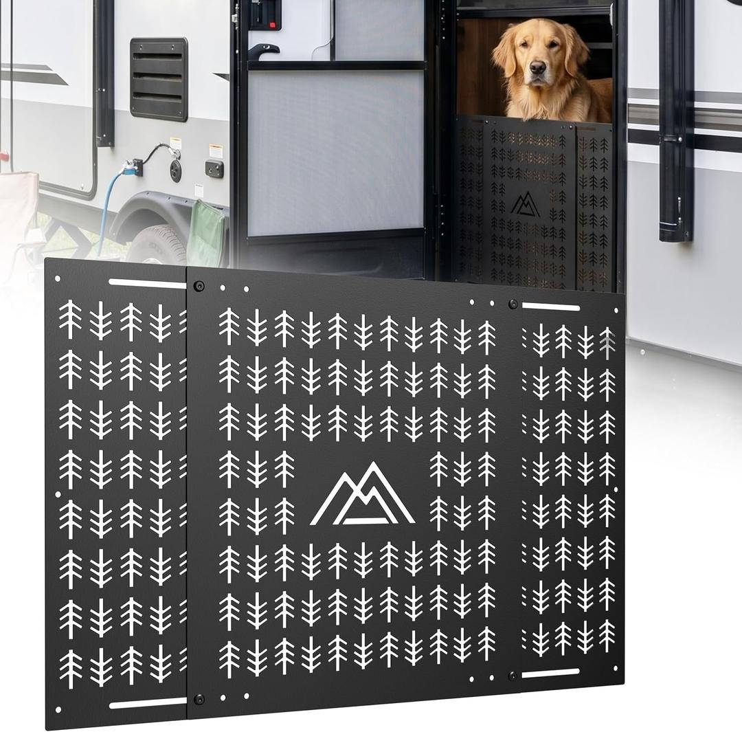 RV Screen Door Protector for Dogs Adjustable
RV Entry Screen Door Pet Protector Door Grille Adjustable Width from 18.2" to 31.8" Rust-resistant Weather-resistance