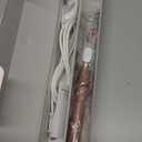 Curling Iron 1 Inch, Travel Curling Iron Dual Voltage, Professional Curling Wand for Long Hair & Medium Hair - Ceramic Coating Barrel, Heats up to 446F, 6 Temps (Rosegold)