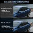 Window Rain Guards for Toyota Corolla Sedan 2014-2018 Out-Channel Tape-On Side Window Visor Shields Vent Deflector Accessories, 4 Pieces