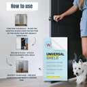 CLAWGUARD Plexiglass Universal Scratch Shield 32x24 in. Clear Door Scratch Protector Dog & Cat Wall, Door & Furniture Cat Scratch Protectors