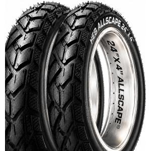 HEB ALLSCAPE 24x4.0 inch E-Bike Fat Tire,Puncture Resistant Heavy Duty for MTB, All Terrain and Trail Riding High-Density Construction for Durability & Control, U.S.-Based Company