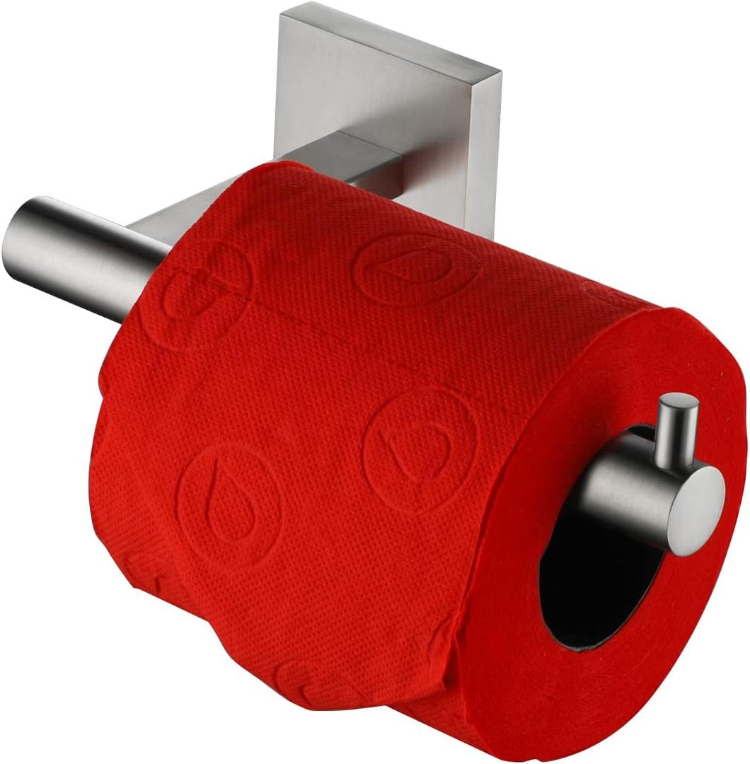 KOKOSIRI Toilet Paper Holder Tissue Paper Dispenser for Bathroom Toilet Roll Holder Brushed Nickel Stainless Steel B2005BR (Horizontal)
