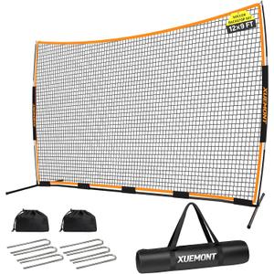16×10/12×9/20x10FT Backstop Net for Lacrosse Baseball Basketball, 12x9FT