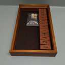 Juegoal Shut The Box Wooden Board Dice Game with 12 Numbers and Lid for Kids Adults Families, 2 Players and Up