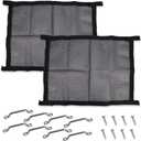 35 Inch Length x 26 Inch Height Horse Trailer Window Screen with Mesh Hole 0.04 * 0.04inch,2 Pack