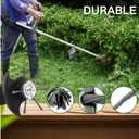 Universal Steel Wire Trimmer Head 6 Inch Wire Trimming Head Steel Wire Grass Trimmer Head for Weedeater (Silver-A)