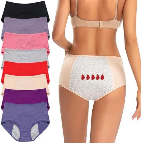 ZJHTK Incontinence Underwear for Women, Mesh Panties for Women Over 60, Plus Size Incontinence Briefs Washable, Size 7XL