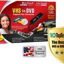 Diamond Multimedia VC500 One Touch VHS to Digital File, DVD Converter with Easy to use Software, Convert, Edit and Save For Win7,8,10,11