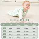 Yoofoss Baby Sleep Sack 18-24 Months TOG 1.0 Baby Wearable Blanket, 2 Pack 100% Organic Cotton Infant Toddler Sleeping Sack 2-Way Zipper Lightweight Sleep Sack, 0-6 Months