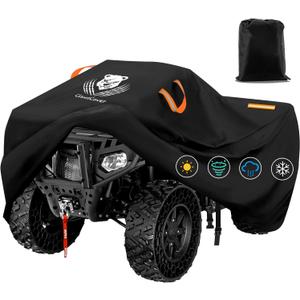 ATV Covers Waterproof Outdoor,4 Wheeler and Quad Cover,Durable and UVResistant,All Weather Protection Four Wheeler Storage Cover,Fit for Polaris Honda Yamaha101Lx43.2Wx47H Inch