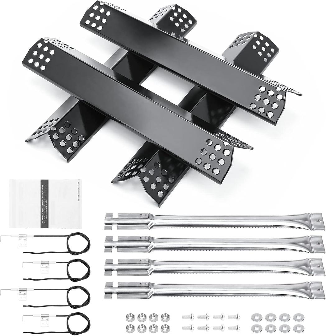 Hisencn Grill Parts for Kitchen Aid 720-0954, 720-0954GA, 720-0733, 720-0733A, 720-0745D, 730-0733, 730-0733A, 730-0954GA, Heat Tent and Grill Burner Replacement Parts for Kitchen Aid 4 Burner Grill