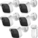 Blink Outdoor Camera Wall Mount Compatible with 2K+ & 4th Gen,3 Pack Weatherproof Protective Housing,360 Degree Adjustable with Blink Sync Module Core Outlet Mount for Blink Camera System
