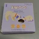 Awoo Great Vibes - Silicone Slow Feeder for Dog Bowls Over 5.5 Inches - Non-Slip, Wet and Dry Food-Compatible Pet Dish with Suction Cups - Extends Mealtime for Fast Eaters - Dishwasher Safe (Mauve)