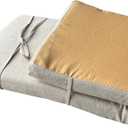 36 x 12 Inches Piano Bench Cushions for Indoor Furniture with Ties Non Slip Kitchen Dining Room Bench seat Cushion for Show Storage, Window, Settee, Ottoman pad, Beige