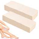 Maitys 200 Pieces Body and Facial Muslin Strips for Hair Removal Natural Muslin Epilating Strips 2.8 x 7.9 Inches Large Bulk for Women and Men