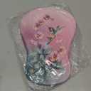 YIWEI Ergonomic Mouse Pad with Wrist Rest - Comfortable Office Mousepad with Memory Foam Wrist Support for Carpal Tunnel Relief, Mouse Pads with Non-Slip Base for Gaming and Home (Hummingbird)