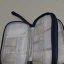 FYY Electronic Organizer, Travel Cable Organizer Bag Pouch Accessories Carry Case Portable Waterproof Double Layers All-in-One Storage for Cable, Cord, Charger, Phone, Earphone Navy