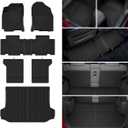 RAV4 Floor Mats - Car Mats for Toyota RAV4 2006-2012, All Weather Floor Mats and Cargo Liner with Backrest Mat for RAV4 Accessories, Heavy Duty Rubber Mats, Car Accessories