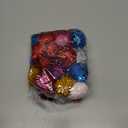 Eerrhhaq 50 Pcs Cat Pom Pom Balls,2 Inch Large Assorted Color Cat Toy Balls,Sparkle Ball for Indoor Cats,Interactive Glitter Cat Toys for Exercise and Entertainment