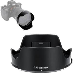 JJC ALC-SH168 Bayonet Reversible Lens Hood Shade for Sony FE 24-70mm F2.8 GM II Lens SEL2470GM2(Not for Sigma 24-70mm Lens), Replaces Sony ALC-SH168 Lens Hood, Allows to Attach 82mm Filter & Lens Cap