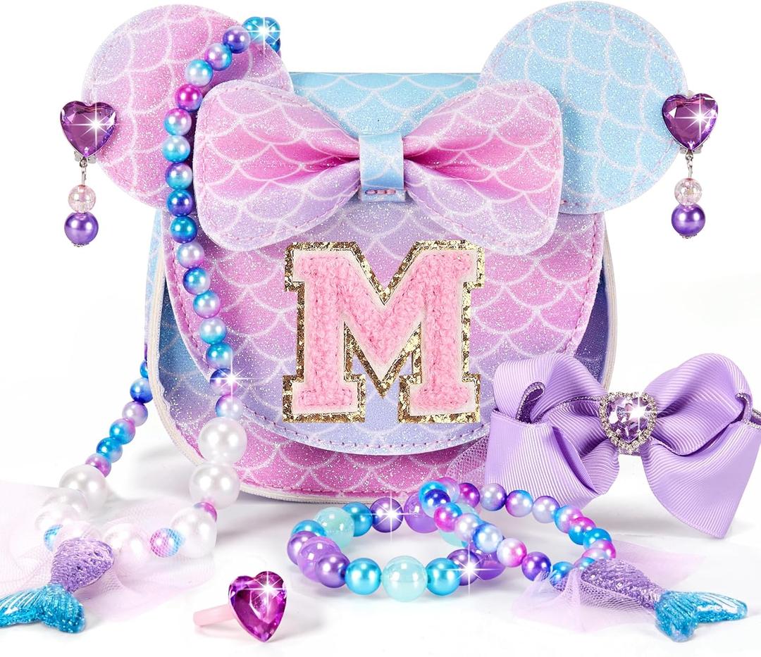 Toddler Purse Gifts for Girls: Mini Mouse Purse Girl Toys for 2 Year Old Birthday Gift, Letter M