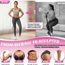 HOXWC Upgraded Multifunction Pedal Resistance Band with Handle, 50LBS Thickened Resistance Bands for Core/ABS, Arm, Waist, Abdomen, Leg Workout, Portable Sit Up Exercise Equipment for Women