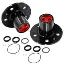 Manual Free Wheel Bearing Locking Hubs Replacement for 1983-1997 Ford Ranger, Explorer & Mazda Navajo, B2300, B3000, B4000,OE# AVM467HP, 2 Piece