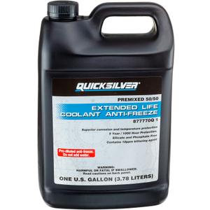 Quicksilver 877770Q1 Extended Life Coolant Anti-Freeze, Pre-Diluted 50/50  1 Gallon
