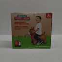 Waddle Bouncy Animal Hopper - Inflatable Hopping Animals, Indoors and Outdoors Fun, Pump Included, Riding Toys for Boys and Girls Ages 2 Years and Up, Brown Horse