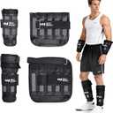 Ankle Wrist Weights 25lb BeatBoost Adjustable Leg Arm Weights for Men Walking Pilates Exercise Workout Gym Aerobics, 25lb
