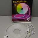 Neon Rope Lights16.4ft RGB LED Strip Lights with App Control,Music Sync Flexible DIY Design,5V USB Powered Neon Lights for Bedroom,Gaming,and Party Decoration(with Adhesive Backing)