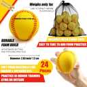 Outus 24 Pcs Soft Foam Baseballs for Training, Sports Balls for Adults, Safe Indoor & Outdoor Use, for Beginners