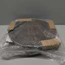 Round Side Table, Small Drink Table for Small Spaces, Modern Accent Nightstand with Solid Wood Leg for Living Room, Bedroom, Corners, and Office (Rustic Brown)