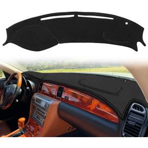 Dash Cover Mat Custom Fit for Lexus SC430 Dashboard Cover Pad Carpet Protector F281 (Black)