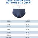 BAMBOO COOL Men's Tagless Briefs Coverd Waistband Comfort Soft Underwear with Contour Pouch Breathable Underpants, Multipacks (Black, XXL)