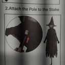 Light-Up Witches Halloween Decoration  Outdoor LED Garden Prop with Sensor Activation, Holding Hands Glowing Witches for Yard, Haunted House or Party Display (Wizard 1PCS, 57.09in)