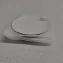 DELLING 7 Inch Appetizer Plates Set, White Ceramic Dessert Plates/Salad Plate - Small Round Serving Plates for Snacks, Side Dishes, Pasta, Microwave & Dishwasher Safe - Set of 4