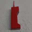 Old Fashioned Retro Cellphone Model, Brick Cell Phone Ornament Iron Desktop Decor for Home Living Room Vivid Photographic Props Movie Accessories (Red)