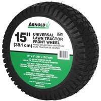 Arnold Lawn Tractor Front 6 in. W x 15 in. Dia. Steel Lawn Mower Replacement Wheel 300 lb.