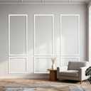 Pre-Cut Wall Molding Set, Decorative Wall Trim Kit 30 Piece, Ready-to-Assemble Wainscoting Panels Interior Wall Molding for Home Office Living Room Bedroom Decor