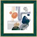 Suede 11x11 Frame - Single Frame, Elegant Green 11 x 11 Poster Frame with Mat for 9x9, 11x11 Picture Frames for Artwork, Puzzles, Photos, and Movie Posters